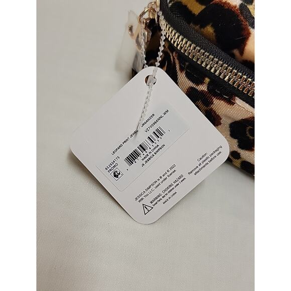 Jessica Simpson Jewelry Organizer Leopard Print Single Compartment Brown - Picture 4 of 6